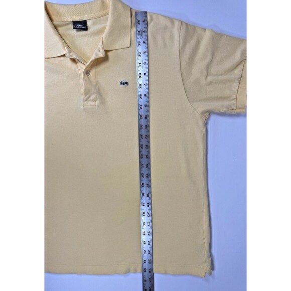 Lacoste Mens Polo Shirt XL 6 Yellow Short Sleeve Cotton Devanlay Preppy Casual - Picture 8 of 10